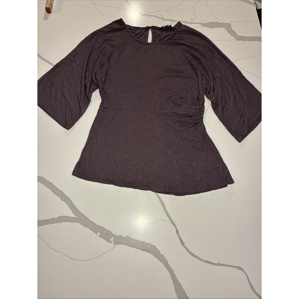 Annabelle Top Womens Small Stretch Flare Sleeve Soft